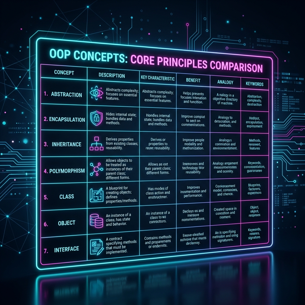 Featured image of post The Core Differences Between the Four Pillars of OOP